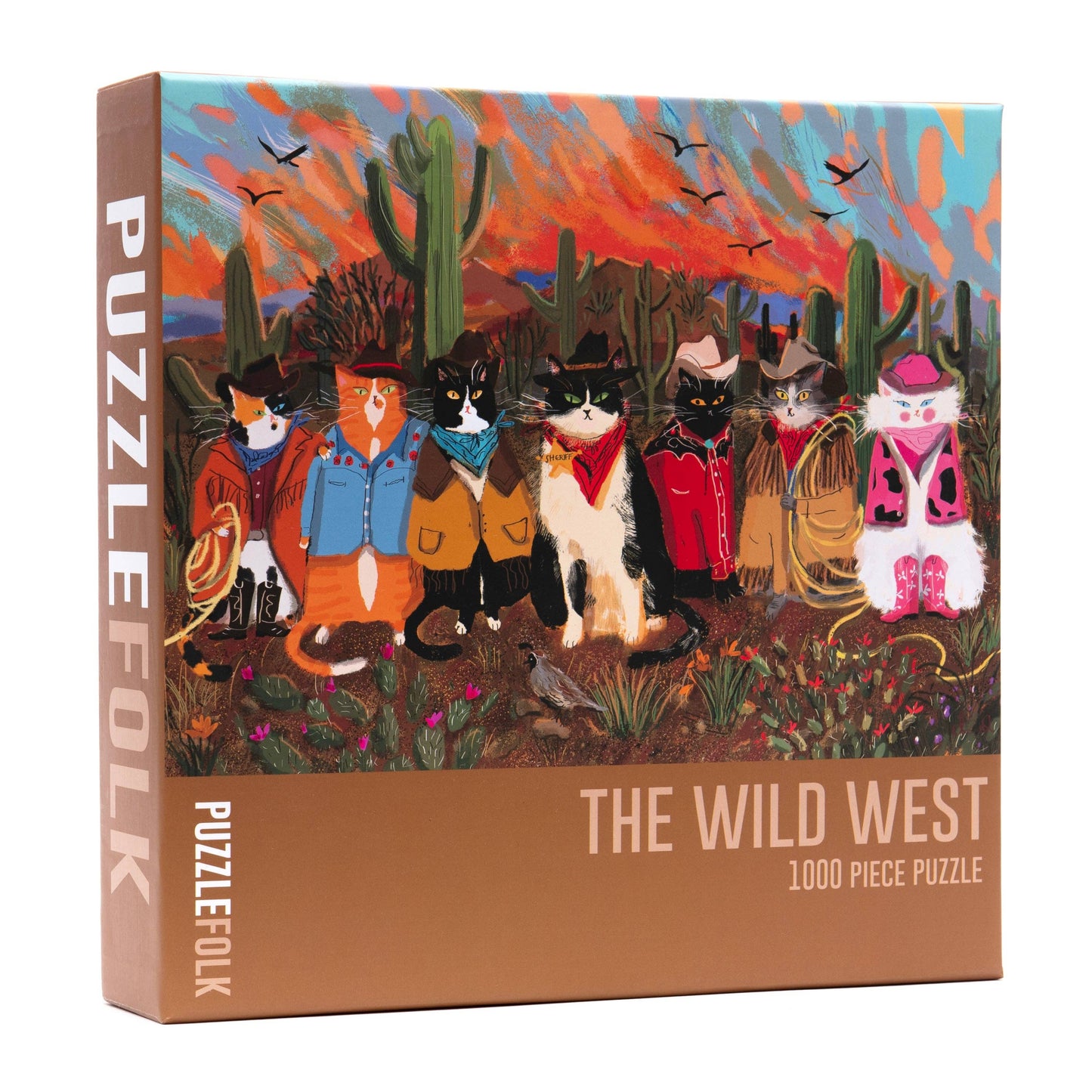 Wild West Cowboy Cats Puzzle