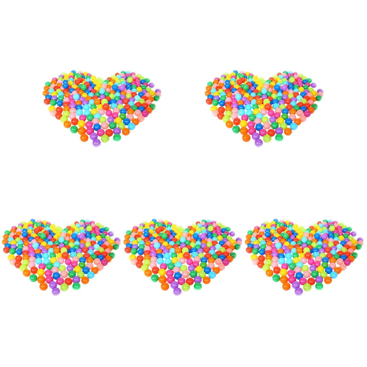 500PCS Kids Ball Colorful Fun Plastic Ball Pit Balls for Babies Kids Children Birthday Parties Events Playground Games Pool Tent Ocean Swim Toys Ball Packing in Bag, 5.5CM