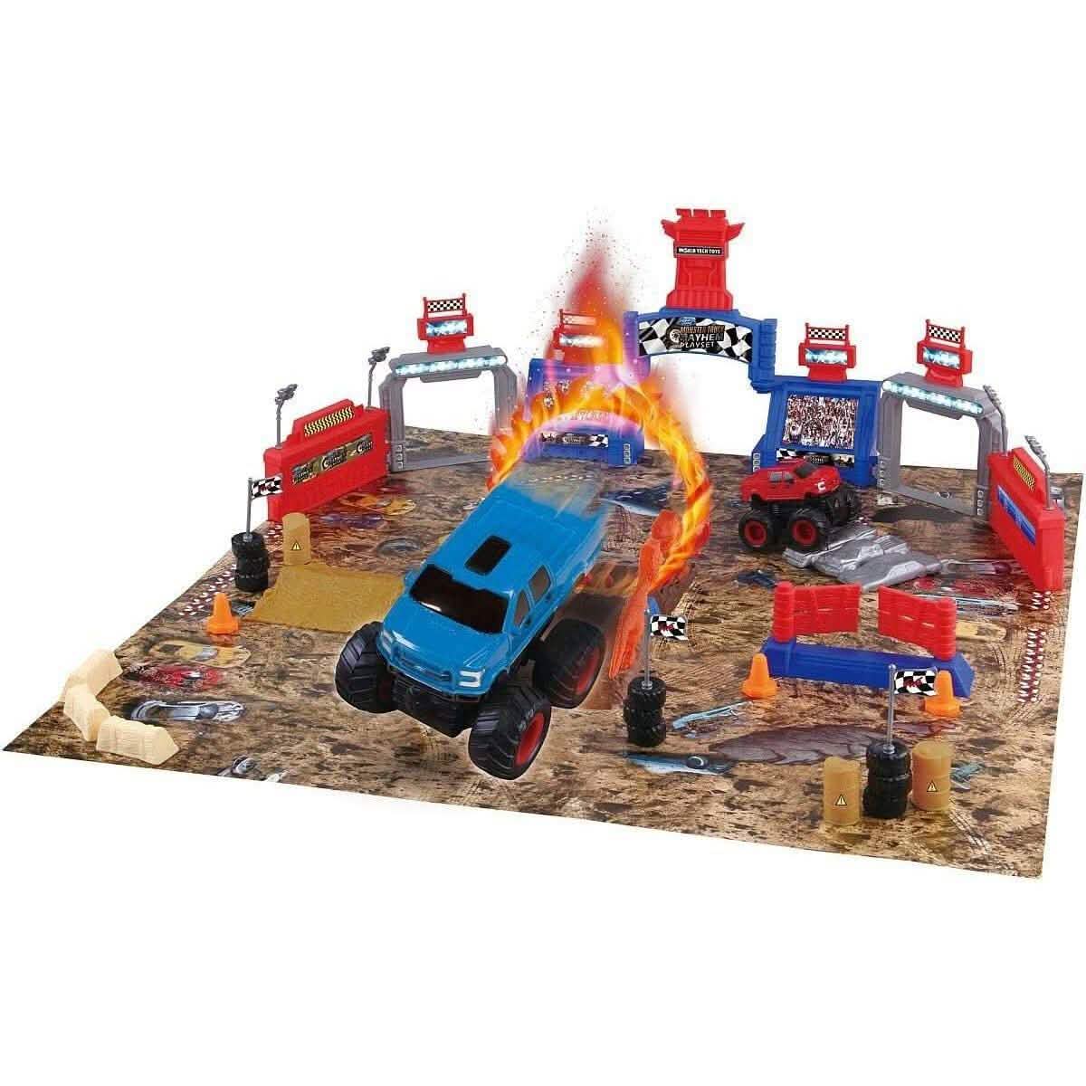 54-Piece: Monster Truck Mayhem Friction Play Set - 2-Pack Ford