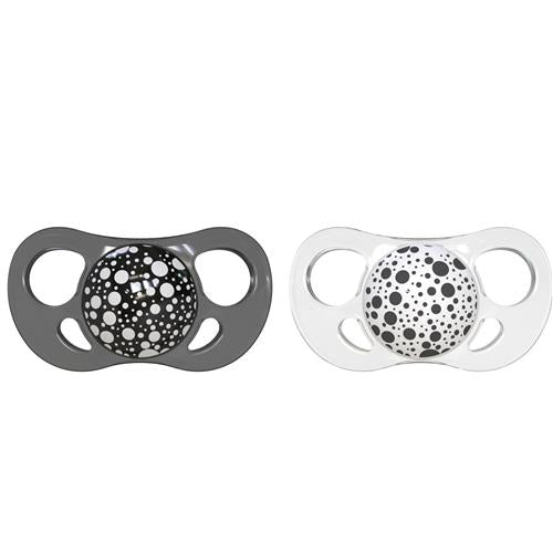 Twistshake 2 Pack Baby Pacifier - Black & White