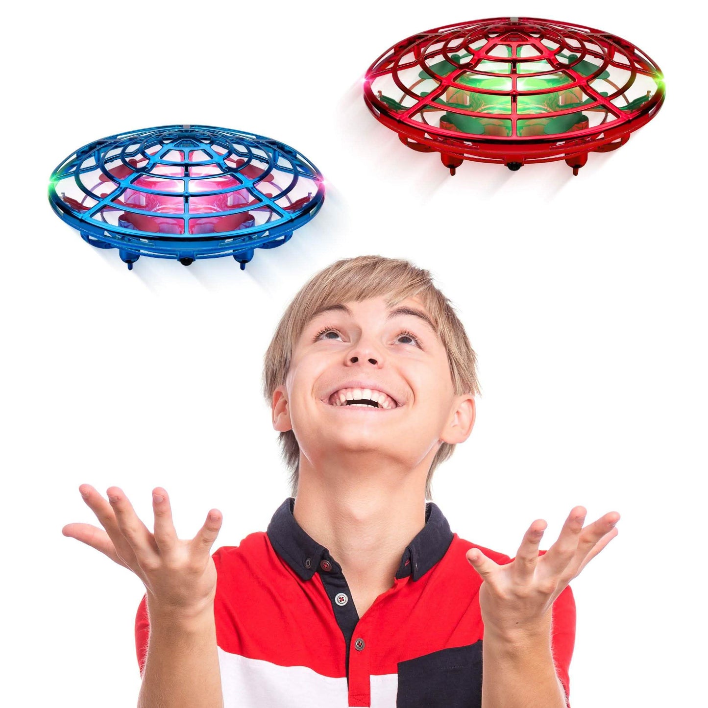 2-Pack: Indoor Force1 Scoot UFO Flying Toy Drones
