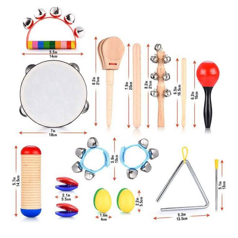 21-Piece Set: Kids Percussion Instrument