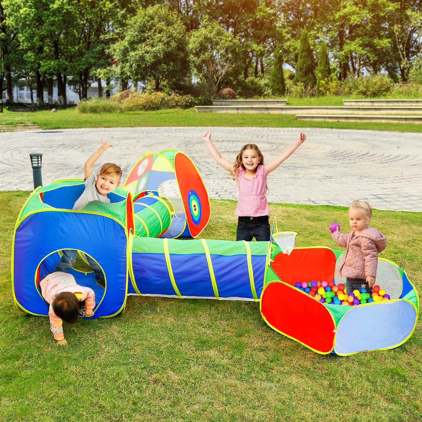 5-Piece: Pop Up Playhouse Kids Ball Pit Tents
